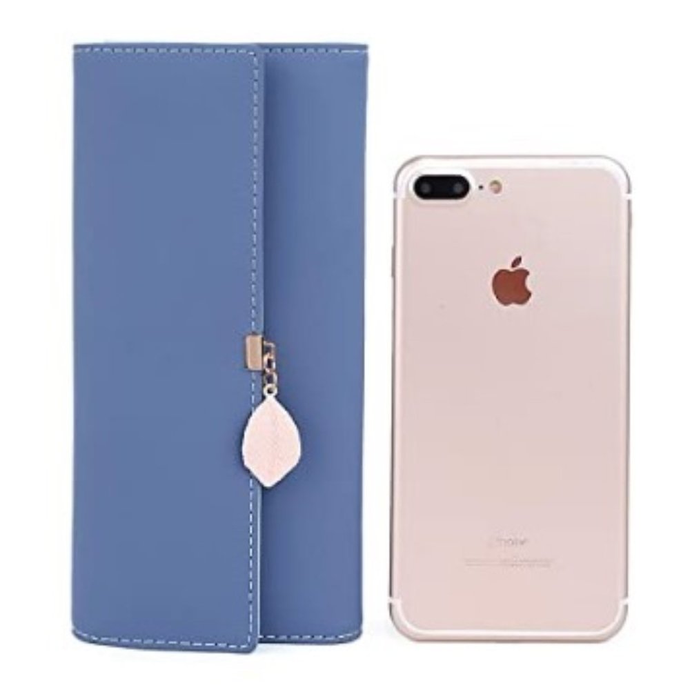 Wallet Leaf Pendant Card Holder Phone Checkbook